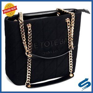 Medium Top Handle Tote Bag with Zipped Compartment and Pockets